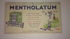 Vintage Mentholatum Advertising Ink Blotter W  Ruler Not Used           9g