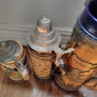 German 800 Silver Lidded Container With Cobalt Blue Glass Liner