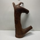 Hand Carved Wooden Tiki Totem  27 Inch Tall Polynesia Sculpture