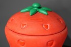 Vintage 1980s Strawberry Shortcake Little Tikes Red Toy Box Storage Hamper Bin