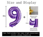 40 Inch Big Size Number 9 Foil Helium Balloons Birthday Party Celebration   