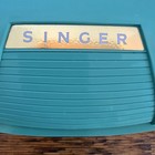 Singer 1960 Slant Needle Buttonholer 489500 Or 489510 Green Case With Templates