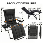 Alvantor Portable Zero Gravity Chair With Ergonomic Design And 440 Lbs Capacity