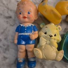 Vintage Rubber Squeak Toy Lot     Ashland Rubber Co  Bear  Sun Rubber Horse   More