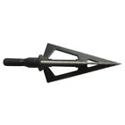 12pcs Broadheads 100 Grain 3 Fixed Blade Archery Arrowheads Bow Hunting Points