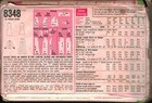 8348 Vintage Simplicity Sewing Pattern Misses Dress Jumper Blouse Hip Hug Pants