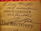 The Recovery Of Confidence Signed By John W  Gardner To Larry Margolis 1971