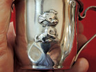 Vintage 820 Silver Plated Baby Cup Embossed Dog Marked Selandia Denmark  Ex 