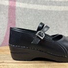 Dansko Clare Shoes Women Sz 39 Black Mary Jane Comfort Leather Professional Clog