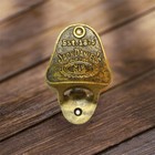 Frescorr - Wall Mounted Bottle Opener Rustic And Antique Golden 