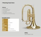 Kanstul    Tama Kffhl 284 Marching F French Horn Lacquer     new    B Stock