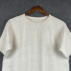 Antique Hand Embroidered Peasant Dress Ukrainian Vyshyvanka Hemp Shirtdress