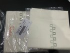 460 Pratesi Italy Nwt 2pc Euro Shams 100  Sateen Brando Ivory sage Embroidery