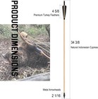 6pcs Handmade Hunting 33  Wooden Arrow Longbow Spine 300 With Medieval Tip Point