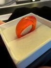 Special  cherry Pop Red  Bakelite Highly Refined Piece Aaa Clarity Mid Century 