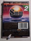 Tdk 8mm 120 Mp Premium Hi8 Camcorder Video Blank Tapes 120mp 2-pack