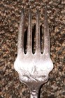 1847 Rogers Bros Charter Oak Silver Plate Cold Meat Fork Acorn