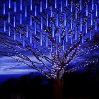  Rain Drop Lights  8 Tubes 30cm 144 Leds Meteor Shower Falling Led Tree Blue