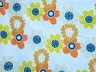 Retro Flower Canvas Stuffed Animal Bean Bag Storage Lounger   35x50  New