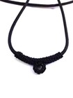 Thai Buddha Buddhist Amulet Handmade Pendant Black Necklace Rope 1 Hook 24 