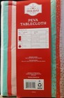 Holiday Time Peva Tablecloth Multicolored Ribbon Candy Stripes New  choose Size 