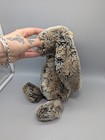 Jellycat Bashful Woodland Babe 12  Bunny Marbled Grey Rust Plush Toy Doll