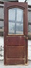 Reclaimed Antique 30  Door With Arched Window  Ned2692