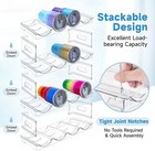 Stackable Water Bottle Organizer Rack For Cabinet  Cup   Tumbler Holder  4 Tier