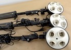 3 Cfl Photography Light Heads   3 Adjustable Stands 12 Socket Studio Kit