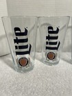 4 Miller Lite Beer Pint Glasses New Old Stock