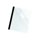 Fellowes Thermal Binding System Covers 60-sheet Cap 11 X 8 1 2 Clear black