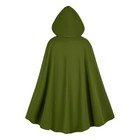 Darfula Hooded Renaissance Cloak For Men  Adult Medieval Costume Green