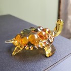 Hand Blown Glass Turtle Figurine Murano Style Miniature Vintage Collectible 