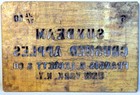 Antique Sunbeam Crushed Apples Brass Crate Stencil Francis Leggett   Co Ny Ny