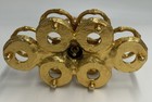 Vintage Gold Filigree Metal Lipstick Cosmetic Holder Hollywood Regency Mcm