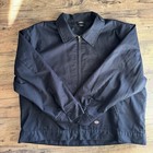 Dickies Men Tj15 Insulated Quilted Lined Eisenhower Zip Up Work Jacket Black 3xl