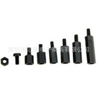 180pcs M3 Nylon Hex Standoff Spacer Screw Nut Assortment Kit Male Female Black