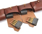 M1 Garand Brown Leather 12 Pocket Bandolier