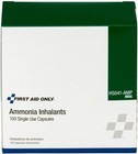 Ammonia Inhalant Ampoules Smelling Salts 0 3ml  100 Box First Aid Only H5041-amp