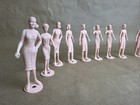 Lot Of 12 Vintage Teenettes Mpc Portugal Pink Plastic Dollhouse Model Figures