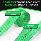 Car Tie Down Straps 10 000 Lbs 2 X 114  Ratchet With Snap Hooks 4 36  Axle