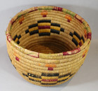Large Antique vintage 13  X 9  Coil Woven Native Hopi Indian Basket C  1935-45