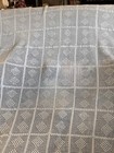 Hand Made Crochet Queen Bedspread White ecru 84    X 88    Cottage Core Grandma
