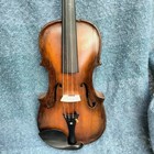 Beautiful Antique German Hopf 4 4 Violin With Inlaid Bow