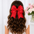 6pcs Girls Kids Large Hair Bow Alligator Clips Boutique Grosgrain Ribbon 6  Lot