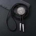  Bolo Tie For Men Western Cowboy Tie Gold Horse Bolo 11  Goat Bolo Tie silver 