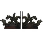 Vintage Cast Iron Bracket Bookends Ornate Decorative Scroll Design