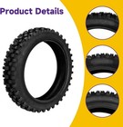 3 00-12 80 100-12 Rear Tire With Inner Tube Set For Pit Bike Klx110 Drz110 Crf70