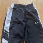 Vintage Nike Track Pants Youth M Black Side Zip Polyester Baggy Y2k