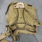 Vintage Meese 1942 Ww2 Us Army Military Field Backpack Rucksack Canvas Metal Frm